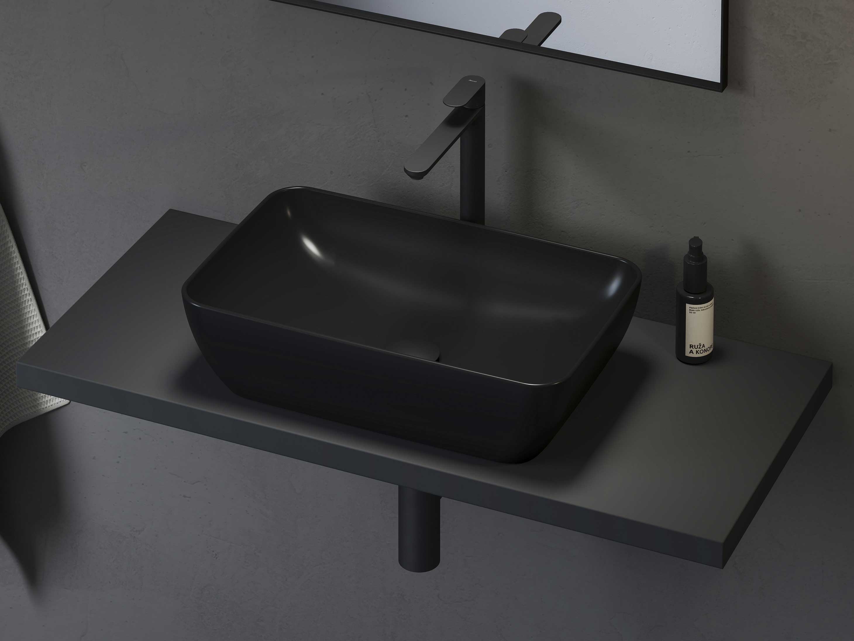 Uni 500 R Slim black Sink