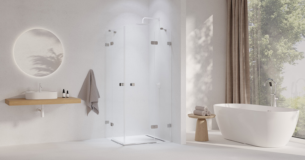 Brilliant BSRV4 shower enclosure from the workshop of Czech designer Kryštof Nosál